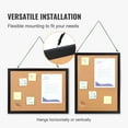 thumbnail image 5 of KFFKFF Notice Board, Dimensions 24 x 18 inches, Two-faced Message Board with MDF Adhesive Frame, Idea Board Comes with 10 Thumbtacks, Suitable for Showcasing and Adorning, 5 of 9