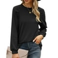 thumbnail image 2 of Gerichy Long Sleeve Shirts for Women Fall Sweatshirts for Women Crewneck Puff Sleeve Tops Fashion Shirts Long Sleeve Shirts for Women, 2 of 4