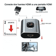 thumbnail image 2 of Switch Hdmi  Bloosom  4k 3d 2 En 1 Bidireccional Conmutador Gris, 2 of 4
