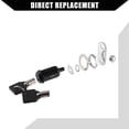 thumbnail image 4 of 3 Set 1-1/8 Inch RV Campervan Lock Set with 6 Keys RV Storage Door Locks for File Cabinet Toolbox, 4 of 6