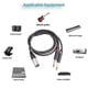 thumbnail image 2 of 1 Xlr 3-pin Male Jack- To 2x 6.35mm Ts Male Mono Plug Microphone Audio Cable, 2 of 5