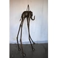 thumbnail image 4 of Nifao Modern Art Brown Patina Tall Elephant Bronze Statue – Garden Outdoor Decor Sculpture, 26"L x 27"W x 67"H, 4 of 10