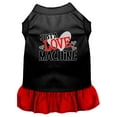 thumbnail image 6 of Mirage Pet Love Machine Screen Print Dog Dress Black with Red Med, 6 of 10