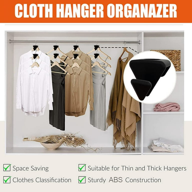 Clothes Hanger Triangles Connector Hooks Cascading Plastic Hanger Hooks  Extender Clips for Closet Hangers Space Saving and Organizer Clothes  Closets 