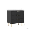 thumbnail image 4 of Nightstand with 3 Drawers & Charging Station,Smart Nightstand with Night Light with Storage Cabinet for Bedroom,Living Room,Black, 4 of 7