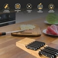 Bambusi InDrawer Bamboo Knife Block Design to Hold 1015 Knives (Not