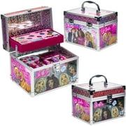 Barbie - Townley Girl Train Case Cosmetic Makeup Set for Girls, Ages 3+