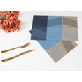 thumbnail image 6 of Unique Bargains Set of 6 Placemats for Dining Table Decor Wipeable Table Mat Blue, 6 of 7