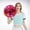 AR, variant on Event & Party Performance Cheerleading Handheld Colorful Flower Accessories Set for Sports Activities with Lightweight Finger Ring Buckle Design 2PCS