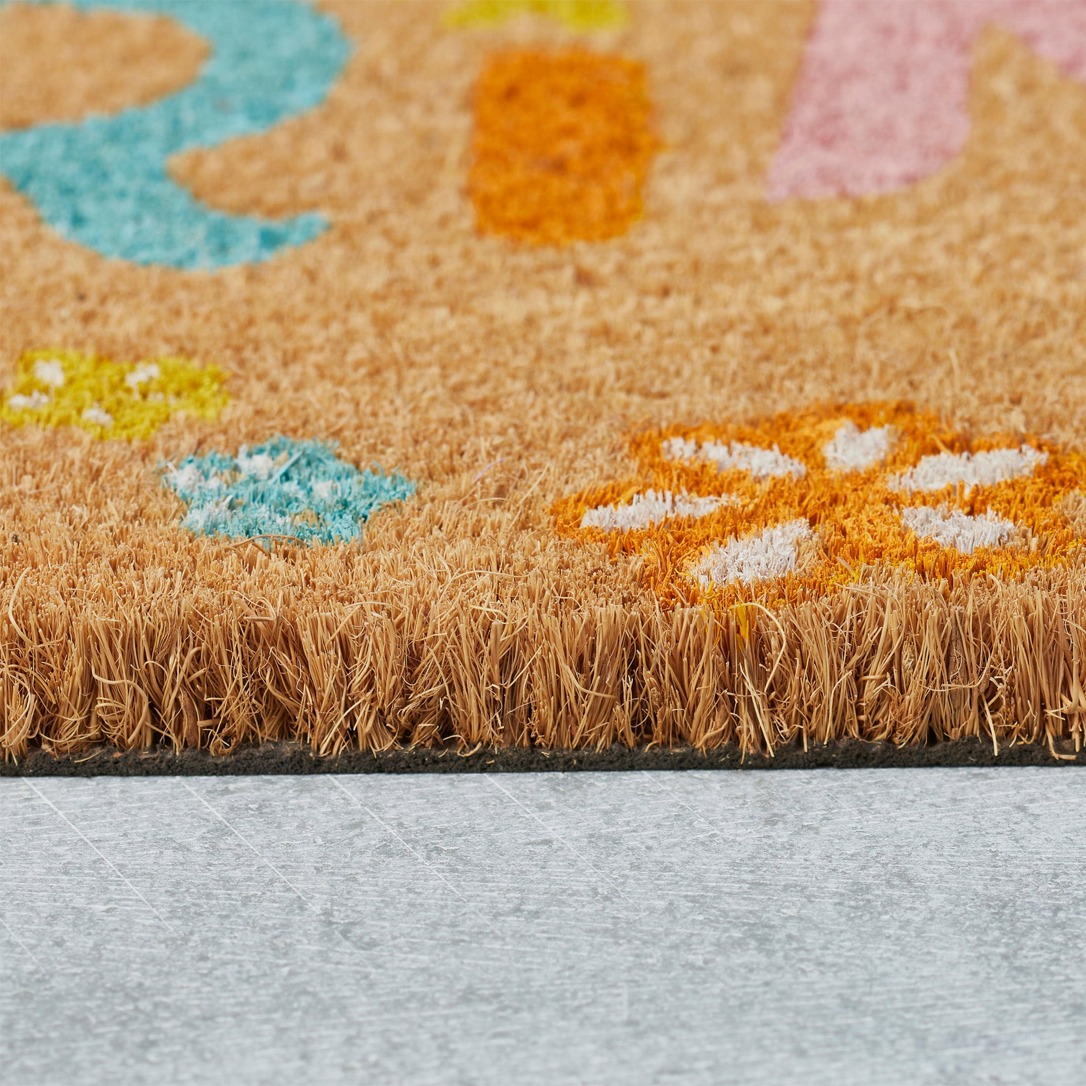 Hallmark Multi Hello Spring Outdoor Coir Doormat, 18" x 30"