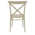 thumbnail image 2 of Compamia Cross Resin Outdoor Chair Taupe, Set of 2, 2 of 5