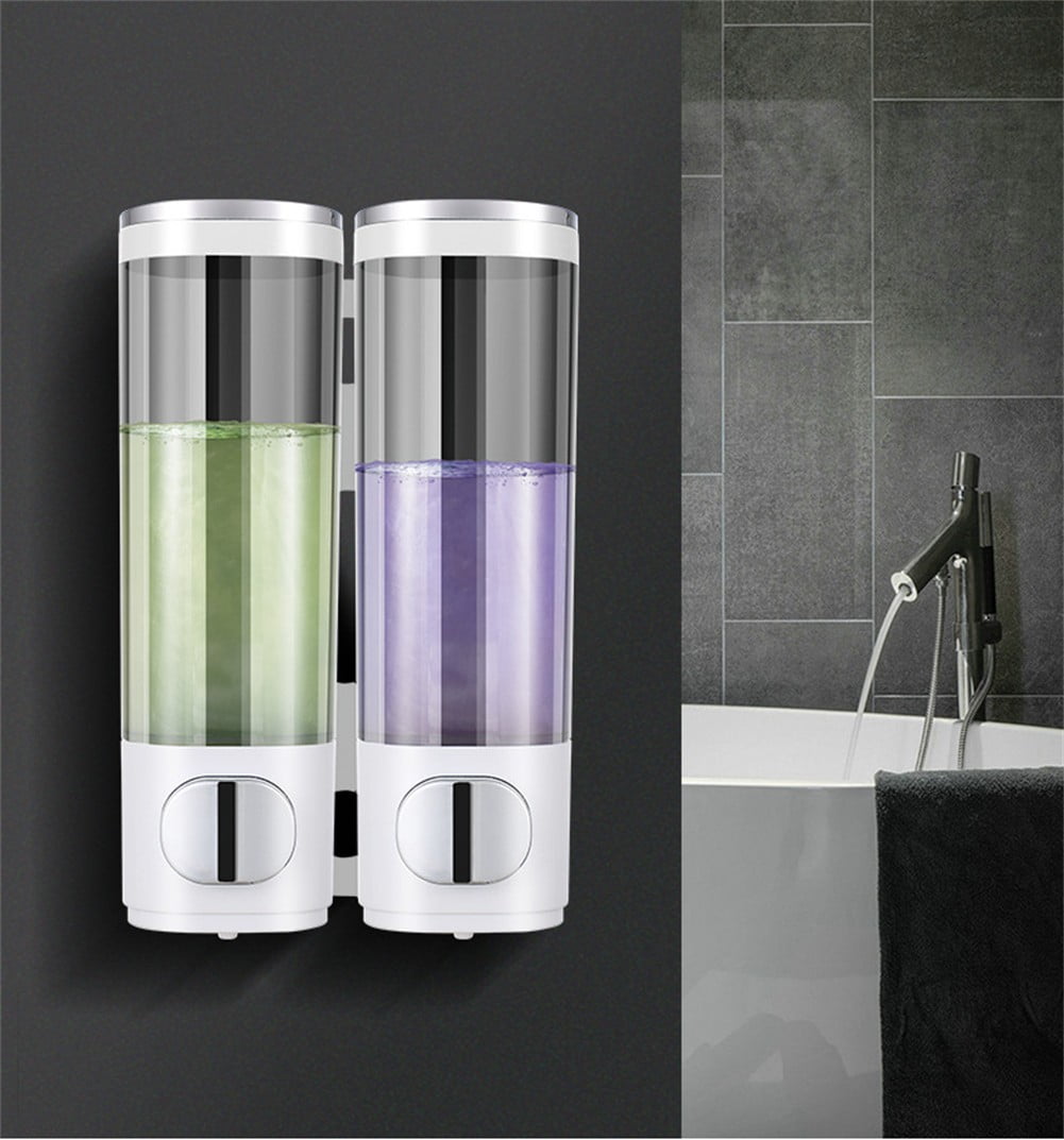 Wall Mounted 300ML Soap Dispenser Pump Bottle for Shower Gel Shampoo Conditioner