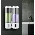 thumbnail image 3 of Wall Mounted 300Ml Soap Dispenser Pump Bottle for Shower Gel Shampoo Conditioner Double Bottles, 3 of 8