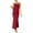 Wine, variant on Kaemgyyd Wedding Guest Dresses for Women Spaghetti Strap Square Neck Sleeveless Side Split Maxi Dress Fall Outfit