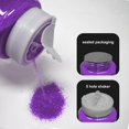 thumbnail image 3 of Purpurina Para Manualidades Y Fiestas Para Manualidades Y Decoración, 1 Libra Embotellada (Ultrafina, 1/128"" 0,008"" 0,2 Mm, Color Morado), 3 of 5