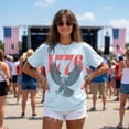 thumbnail image 4 of Retro 1776 Bald Eagle 250th Anniversary American 4th of July T-shirt | USA Independence Day Tee, 4 of 5