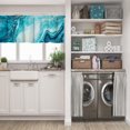 thumbnail image 5 of LALILO Kitchen Curtains and Valances Set of 3 36" Ocean Art Window Treatment Tiers for Window Decor, 5 of 5