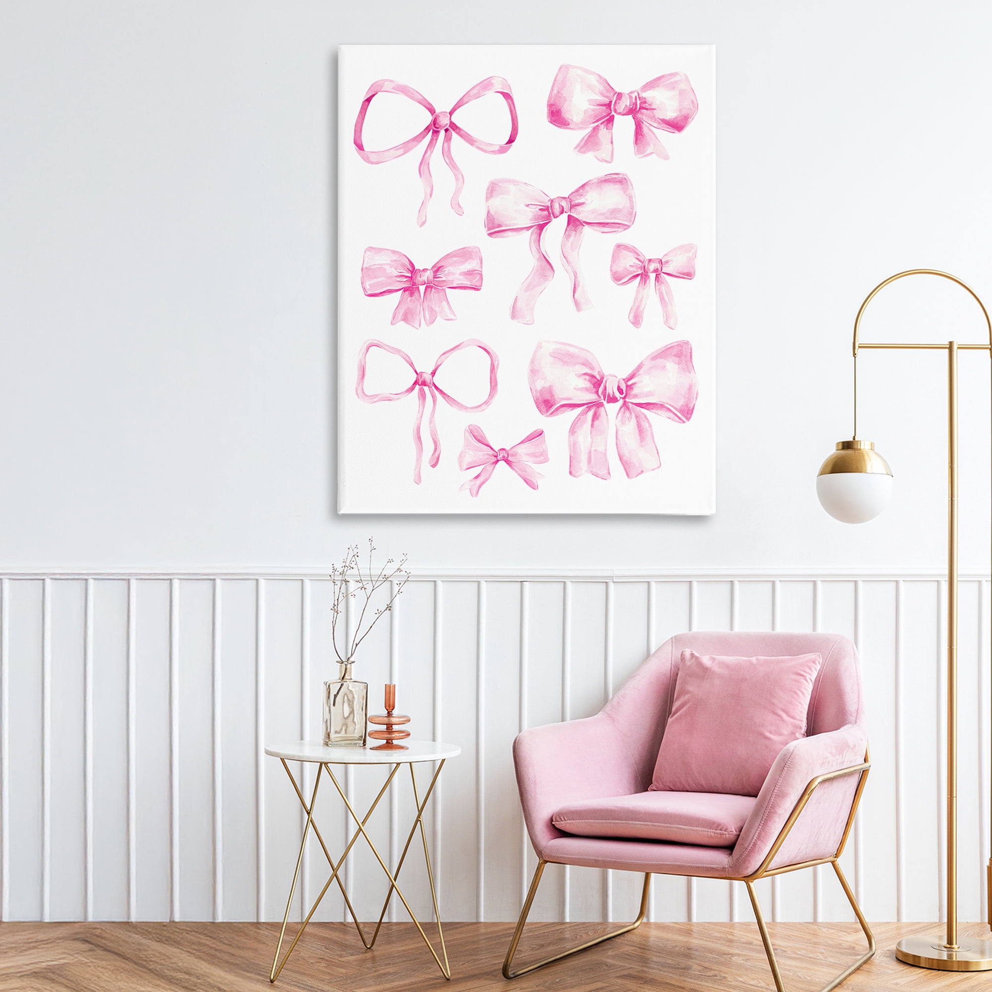 Stupell Industries Coquette Bow Collection Canvas Wall Art, design by Bethany Sandoval