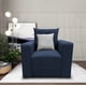 thumbnail image 2 of Sillon EL BAZAR STORE Lino Azul Marino 1 plaza Modular Moderno, 2 of 4