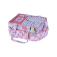 thumbnail image 4 of Bacati – Nursery Storage Caddy Watercolor Flowers Coral/Grey, 4 of 7