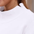 thumbnail image 4 of Summer Sweatshirts For Women No Hood Lightweight Crewneck Shirt Long Sleeve Pullover Casual Hoodless Hoodie White S, 4 of 7