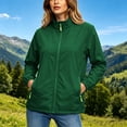 thumbnail image 5 of Lmueinov Plus Size Women's Lightweight Rain Jacket Waterproof Windbreaker Rainjacket for Women Stand Collar Full Zip Outdoor Jacket with Zip Pockets, 5 of 7