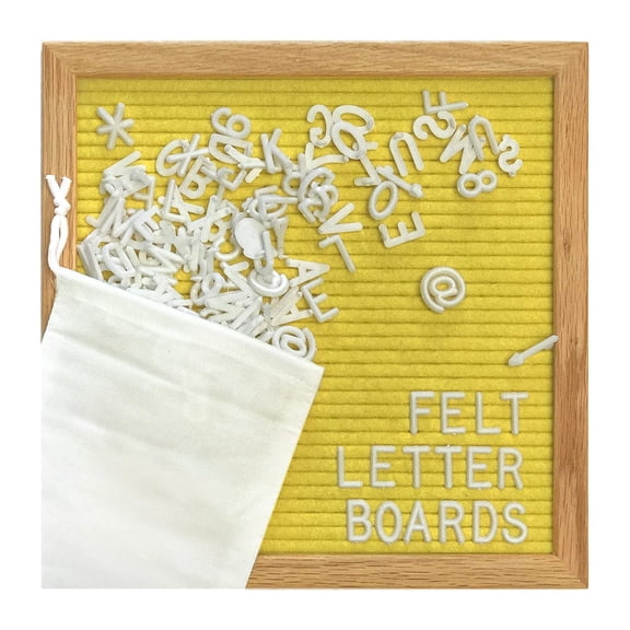 Letter Board, Message Board For Baby Announcement, Milestones Board, Sign Board, Office Decor Board & More - Yellow