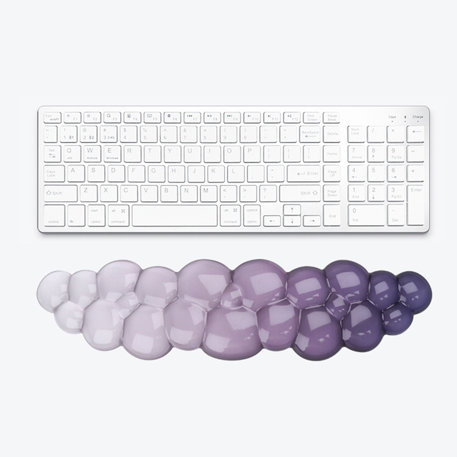 Cooling Keyboard Pad Wrist Rest Cool Keypad Cushion Mat With Slip Proof Base Cloud Shape Lovely and Ergonomic Designing