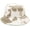 Cow Print Khaki, variant on Winter Fluffy Fuzzy Bucket Hat Plush Furry Faux Fur Fisherman Hats Warm Hat for Women