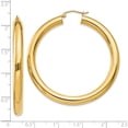 thumbnail image 4 of 10K Yellow Gold Polished 5Mm Tube Hoop Earrings (Width 5) (Length 50) - Jbsp, 4 of 5