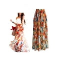 thumbnail image 6 of BOHO Hippy Women Summer Floral Long Maxi Skirt Dress, 6 of 6