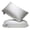 Gray, variant on 2-Pack Bean 3D Pillow (29.13" x 18.9") - Pink All-Season, Soft and Hypoallergenic