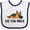 White and Navy, variant on Inktastic Napping Dis Tew Much German Shepherd Boys or Girls Baby Bib