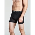 thumbnail image 4 of Bolter 4-Pack Men Nylon Spandex Performance Boxer Briefs (X-Large, 2 Blk / 2 Gry), 4 of 6