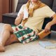 thumbnail image 5 of Fotbe Christmas Snowflakes Plaid Pantalones Cortos de Pijama para Hombre, Ropa de Dormir, Pantalones de Pijama Cortos para Hombre-Large, 5 of 6