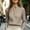 Beige, variant on Women Solid Flax Linen Stand Split V Collar Hidden Placket Long Sleeve Blouse Loose Tailored Casual Business Office Shirts All Season Womens Daily Party Tops S-XXL