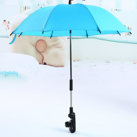 Baby strollers Umbrella,Pushchair Umbrella Holder UV Rays Rain Sun Canopy + Clip 360 Degrees Adjustable