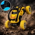 thumbnail image 5 of Double Sided Remote Control Stunt Car, 360°Rotating Flip RC Vehicle with Bright LED Lights, Rechargeable Off Road Toy Car, Kids Birthday Gifts, All Terrain Stunt Toys for Indoor Outdoor Play, 5 of 7