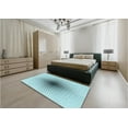 thumbnail image 4 of Ahgly Company Indoor Square Patterned Seafoam Green Area Rugs, 7' Square, 4 of 6
