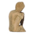 thumbnail image 5 of Hand Carved Resting Buddha Statue Made from Sustainable Hibiscus Wood, 5 of 5