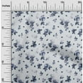 thumbnail image 2 of oneOone Georgette Viscose Light Blue Fabric Florals Sewing Material Print Fabric By The Yard 42 Inch Wide, 2 of 6