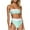 Blue, variant on BeAi High Cut Swimsuits for Women One Piece Ladies Bathing Suits One Piece Swim Shorts for Women Swimwear High Waist 2 Piece Sexy Beachwear Women Scoop Neck Racerback Previous Orders