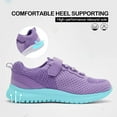 thumbnail image 5 of Bocca Girls Athletic Sneakers Purple Lightweight WalkingTennis Shoes 1M, 5 of 8