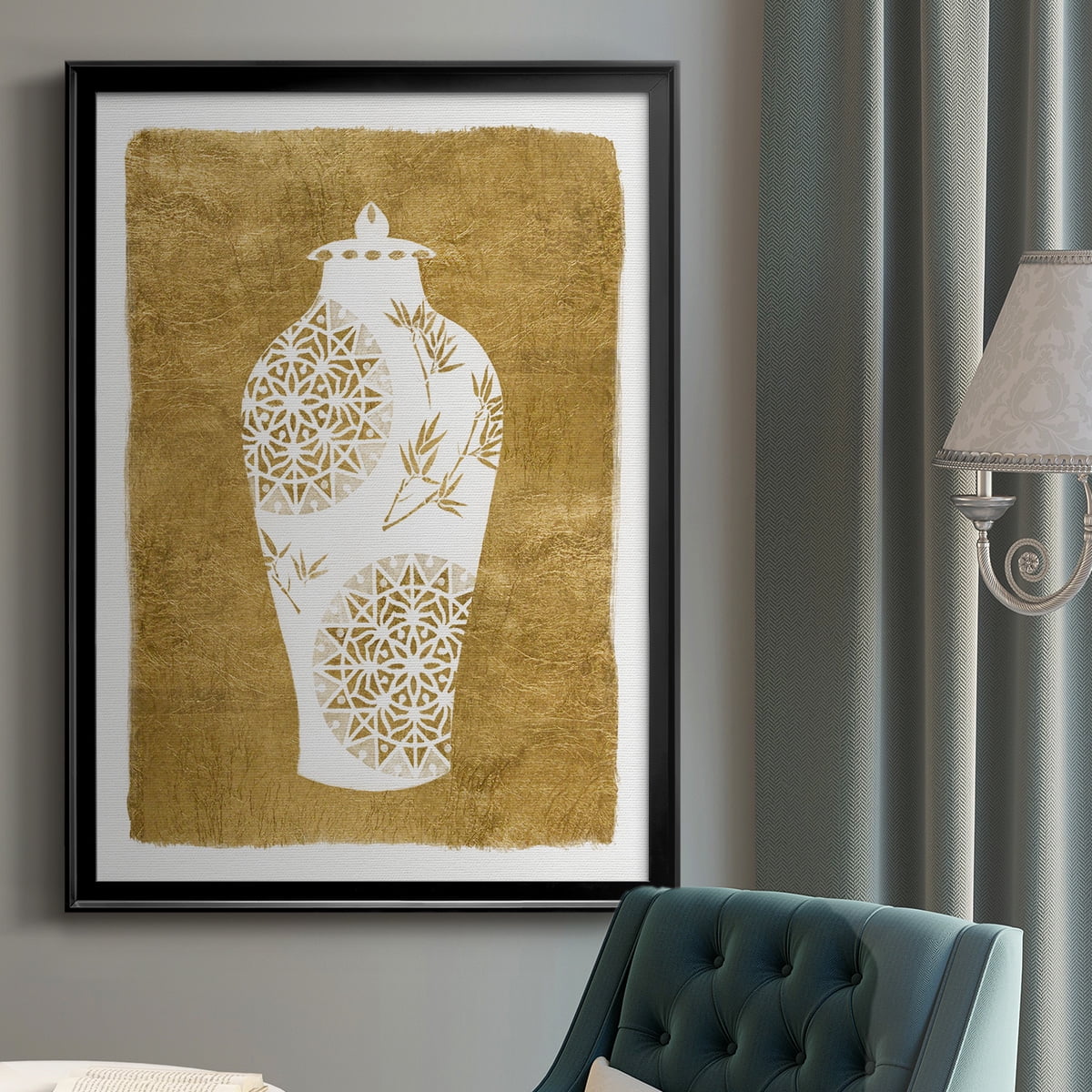 Golden Urn II Premium Classic Framed Print - Ready to Hang