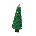 thumbnail image 4 of yotijay Christmas Tree Statue Wood Sculpture Artwork Gift Crafts for Home Decor Ornament Green, 4 of 9