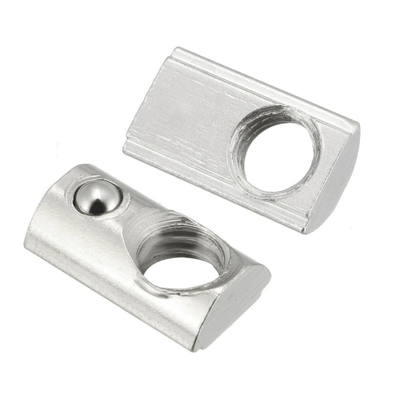 M6 Roll Ball Elastic Nuts for 2020 Series Aluminum Extrusion Profile for 6mm T Slot 12 Pcs