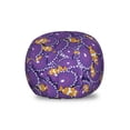 thumbnail image 1 of Underwater Storage Toy Bag Chair, Oceanic Themed Aquarium Theme Cartoon Clownfish and Round Reefs, Stuffed Animal Organizer Washable Bag, Large Size, Purple Marigold and White, by Ambesonne, 1 of 3