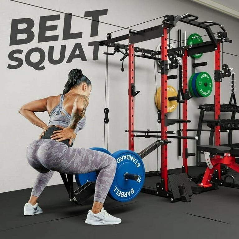 Mikolo Belt Squat Attachment For Workout Racks Fits 2 x 2 And Rack Hole Diameters of 1