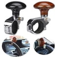 thumbnail image 4 of Car Vehicle Steering Wheel Suicide Power Ball Booster Handle Knob Spin Knob Clamp Fit Truck Car Vehicle Black, 4 of 7