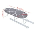 thumbnail image 2 of Compact Ironing Board Full Size European Made, Mini Ironing Board Foldable Sleeve Cuffs Collars Ironing Table for Home Travel Use[Classic grid], 2 of 9